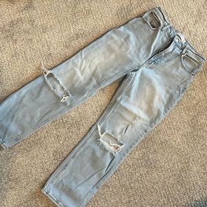Abercrombie & Fitch Ultra High Rise Ankle Straight Jeans